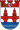 Röd och Blå Bockikon Röd och blå cirkulär ikon med en vit bocksymbol inuti, som representerar godkännande eller verifieringsstatus.