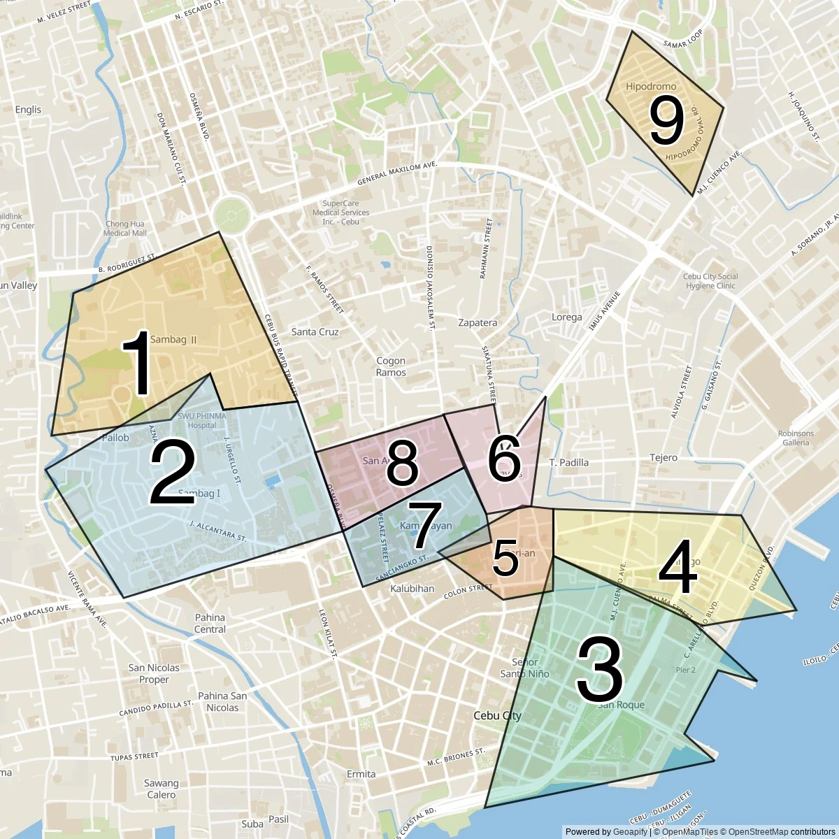 Cebu centrala barangays
