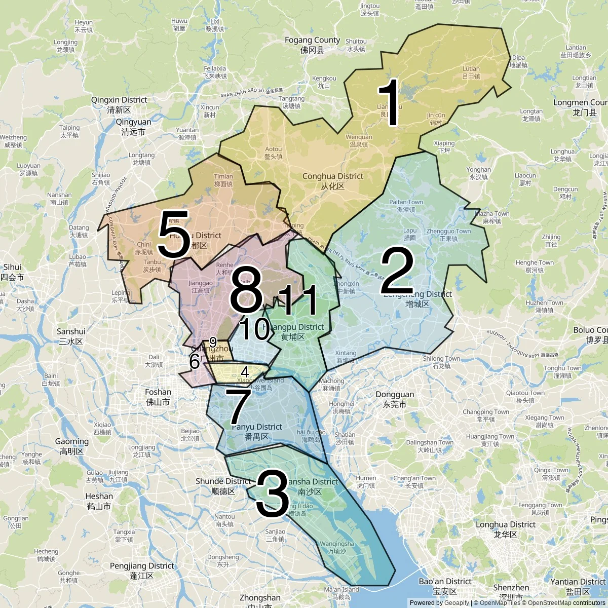 Guangzhou distrikt