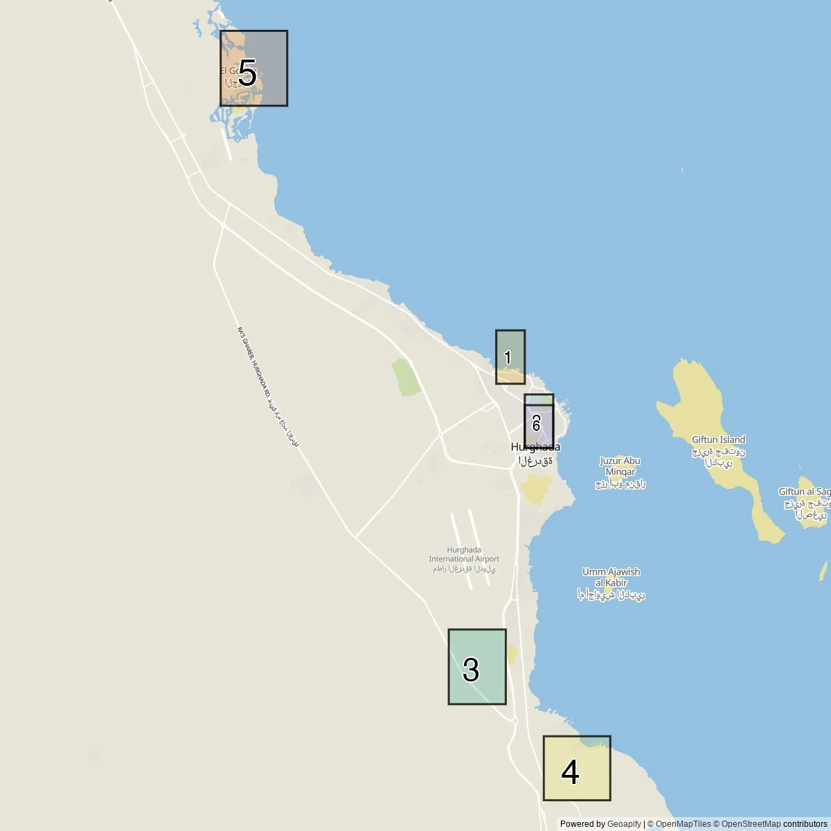 Hurghada turistområden