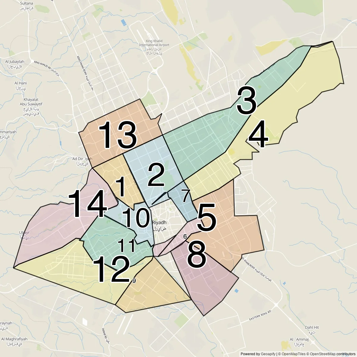 Riyadh underkommuner