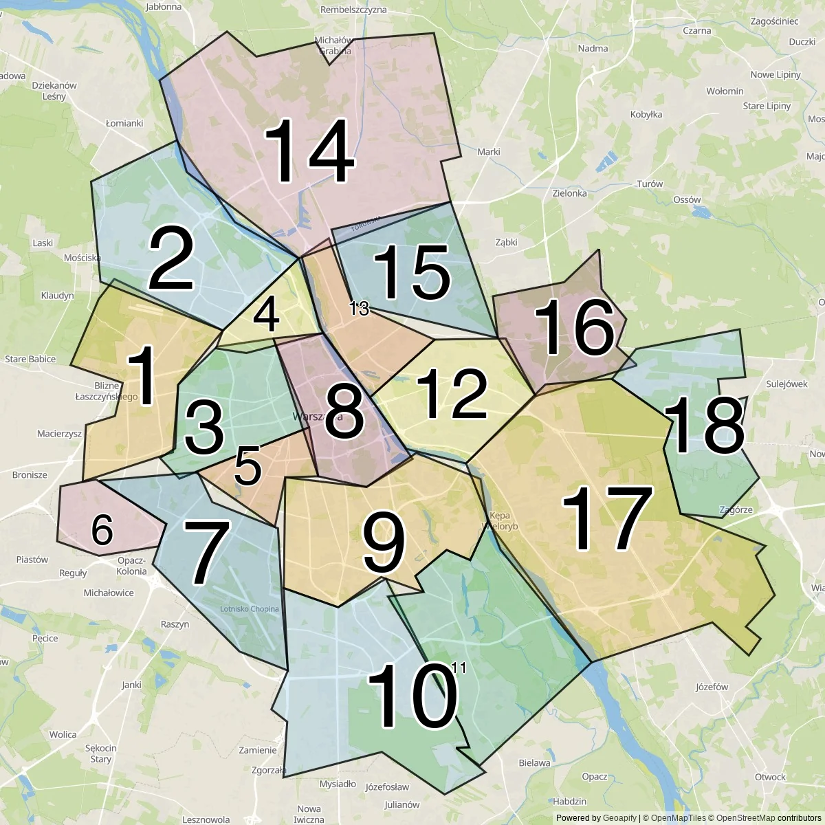 Warszawa distrikt